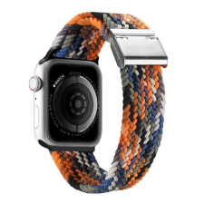 DUX DUCIS Apple Watch 1-6, SE, SE (2022) (42 / 44 mm) / Watch 7-8 (45 mm) / Watch Ultra (49 mm), textíl pótszíj, állítható, terep minta, Dux Ducis Mixture, mintás/narancssárga okosóra kellék