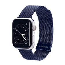 DUX DUCIS Apple Watch S7/8/9 Milánói Fém szíj 41 mm - Sötétkék okosóra kellék
