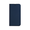 DUX DUCIS Bőrhatású oldalra nyíló mágneses telefontok ívelt sarkokkal kártyatartóval Samsung Galaxy A54 5G Dux Ducis Skin Pro sötétkék