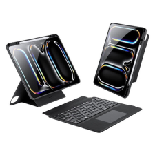 DUX DUCIS DK iPad Pro 13 (2024) kihajtható tok vezeték nélküli billentyűzettel, fekete tablet tok