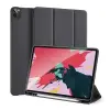DUX DUCIS Domo Apple IPAD Pro 11 (2021) tok álló (aktív Flip, TRIFOLD Apple pencil tartó, textil minta) fekete