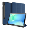 DUX DUCIS DOMO tok álló, bőr hatású (aktív FLIP, oldalra nyíló, TRIFOLD, asztali tartó, ceruza tartó) SÖTÉTKÉK Samsung Galaxy Tab S10 FE Plus WIFI (SM-X626) / Galaxy Tab S10 FE Plus LTE (SM-X620) (GP-169345) (GP-169345)
