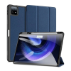 DUX DUCIS DOMO tok álló, bőr hatású (aktív FLIP, oldalra nyíló, TRIFOLD, asztali tartó, ceruza tartó) SÖTÉTKÉK Xiaomi Pad 6