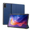 DUX DUCIS DOMO tok álló, bőr hatású (aktív FLIP, oldalra nyíló, TRIFOLD, asztali tartó, ceruza tartó) SÖTÉTKÉK Xiaomi Redmi Pad 2