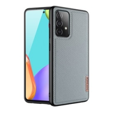 DUX DUCIS Fino szilikon mobiltelefon tok - szürke, rács minta (Samsung Galaxy A72) tok és táska