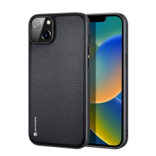 DUX DUCIS Fino tok nejlon anyagból iPhone 14 Plus fekete tok és táska