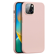 DUX DUCIS Grit Leather MagSafe tok iPhone 14 Plus Rózsaszín tok és táska