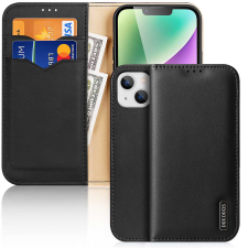 DUX DUCIS Hivo iPhone 15 Plus RFID blokkoló tok pénztárcával - Fekete tok és táska