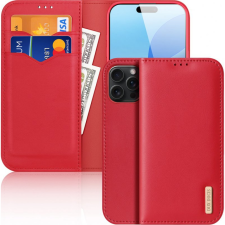 DUX DUCIS Hivo iPhone 16 Pro Max piros flipes bőr tok (CAS148555B) tok és táska