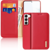 DUX DUCIS Hivo Tok Samsung Galaxy S23+ Flip Cover Pénztárca Állvány RFID Blokkoló Piros (195577778)