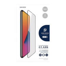 DUX DUCIS képernyővédő üveg (2.5D, full glue, tokbarát, 0.3mm, 9H) FEKETE tok és táska