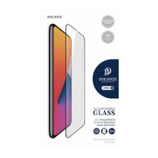 DUX DUCIS képernyővédő üveg (2.5D, full glue, tokbarát, 0.3mm, 9H) FEKETE mobiltelefon kellék