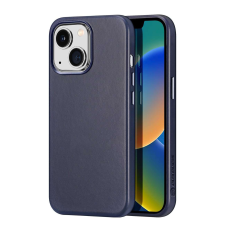 DUX DUCIS Naples tok iPhone 14 mágneses bőr tok MagSafe kék tok és táska