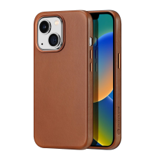 DUX DUCIS Naples tok iPhone 14 Plus mágneses bőr tok MagSafe barna tok és táska