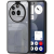 DUX DUCIS Nothing Phone 3a Pro, Műanyag hátlap védőtok + szilikon keret, Dux Ducis Aimo, átlátszó/fekete (6971824156041)