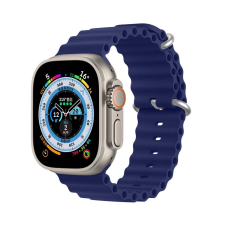 DUX DUCIS Ocean Wave - sport szilikon szíj Apple Watch 42/44/45mm kék okosóra kellék