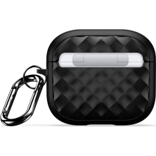 DUX DUCIS Pecc Serie Rhombus AirPods 3 tok karabinerrel - fekete fülhallgató, fejhallgató tok