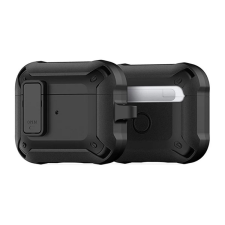 DUX DUCIS PECO műanyag tok (erős ütésállóság + karabíner) FEKETE Apple AirPods 3 audió kellék