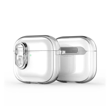 DUX DUCIS PECP AirPods 4 műanyag/szilikon tok, átlátszó fülhallgató, fejhallgató tok