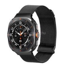 DUX DUCIS pótszíj (egyedi méret, alumínium, milánói, mágneses) FEKETE (GP-162526) okosóra kellék