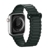 DUX DUCIS pótszíj (egyedi méret, szilikon, mágneses zár) SÖTÉTZÖLD Apple Watch Series 7 41mm, Apple Watch Series SE 2 40mm, Apple Watch Series 3 38mm, Apple Watch Series 2 38mm, Apple Watch Se