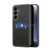DUX DUCIS RAFI II MAG szilikon telefonvédő (kitámasztó, kártyazseb, RFID, MagSafe) FEKETE (GP-165971)
