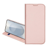 DUX DUCIS Samsung Galaxy S25 Ultra (SM-S938) skin pro tok álló, bőr hatású (flip, kártyazseb, asztali tartó) rózsaszín