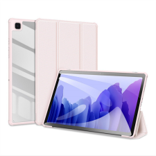 DUX DUCIS Samsung Galaxy Tab A7 10.4 (2020) SM-T500 / T505, mappa tok, Trifold, légpárnás sarok, közepesen ütésálló, átlátszó hátlap, Dux Ducis Toby, rózsaszín tablet tok