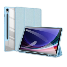 DUX DUCIS Samsung Galaxy Tab S9 FE (10.9) SM-X510 / X516B, mappa tok, Trifold, légpárnás sarok, közepesen ütésálló, S-Pen tartóval, átlátszó hátlap, Dux Ducis Toby, kék tablet tok