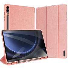 DUX DUCIS Samsung Galaxy Tab S9 FE Plus (12.4) SM-X610 / X616B, mappa tok, Trifold, S Pen tartóval, Dux Ducis Domo, rózsaszín tablet tok