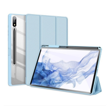 DUX DUCIS Samsung Galaxy Tab S9 Plus 12.4 SM-X810 / X816B, mappa tok, Trifold, légpárnás sarok, közepesen ütésálló, S-Pen tartóval, átlátszó hátlap, Dux Ducis Toby, kék tablet tok