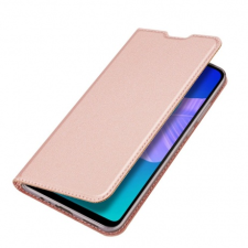 DUX DUCIS Skin Pro bőr könyvtok Huawei P40 Lite E, rózsaszín tok és táska