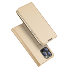 DUX DUCIS Skin Pro bőr könyvtok iPhone 14 Pro Max, arany tok és táska