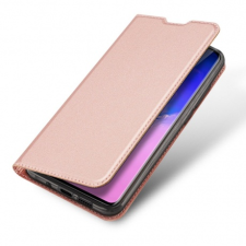 DUX DUCIS Skin Pro bőr könyvtok Samsung Galaxy S20 Ultra, rózsaszín tok és táska