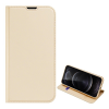 DUX DUCIS SKIN PRO tok álló, bőr hatású (FLIP, oldalra nyíló, bankkártya tartó, asztali tartó funkció) ARANY [Apple iPhone 13 Pro Max] (5996591097763)