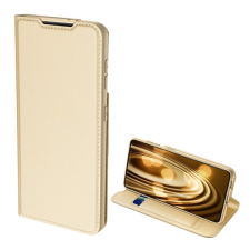 DUX DUCIS SKIN PRO tok álló, bőr hatású (FLIP, oldalra nyíló, bankkártya tartó, asztali tartó funkció) ARANY Samsung Galaxy S21 Plus (SM-G996) 5G tok és táska