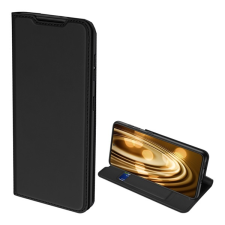 DUX DUCIS SKIN PRO tok álló, bőr hatású (FLIP, oldalra nyíló, bankkártya tartó, asztali tartó funkció) FEKETE Samsung Galaxy S21 Plus (SM-G996) 5G tok és táska