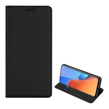 DUX DUCIS SKIN PRO tok álló, bőr hatású (FLIP, oldalra nyíló, bankkártya tartó, asztali tartó funkció) FEKETE Xiaomi Redmi 12 tok és táska