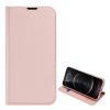 DUX DUCIS SKIN PRO tok álló, bőr hatású (FLIP, oldalra nyíló, bankkártya tartó, asztali tartó funkció) ROZÉARANY Apple iPhone 13 Pro