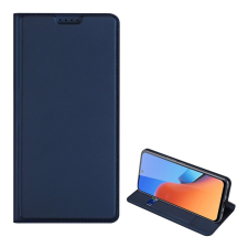 DUX DUCIS SKIN PRO tok álló, bőr hatású (FLIP, oldalra nyíló, bankkártya tartó, asztali tartó funkció) SÖTÉTKÉK Xiaomi Redmi 12 tok és táska