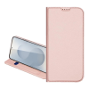 DUX DUCIS SKIN PRO tok álló, bőr hatású (FLIP, oldalra nyíló, kártyazseb, asztali tartó) RÓZSASZÍN
