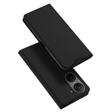 DUX DUCIS Skin Pro tok Asus Zenfone 9 flip cover kártya pénztárca állvány fekete tok és táska