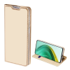 DUX DUCIS Skin Pro Xiaomi Mi 10T Pro 5G tok álló, bőr hatású (Flip, bankkártya tartó, asztali tartó funkció) arany