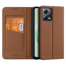 DUX DUCIS Skin X2 Case XIAOMI Redmi Note 12 5G / Poco X5 5G flipes tok pénztárcával és állvánnyal Brown tok tok és táska