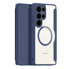 DUX DUCIS Skin X Pro MagSafe-kompatibilis könyvtok Samsung Galaxy S25 Ultra - kék tok és táska