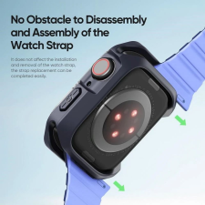 DUX DUCIS Tamo tok Apple Watch 10 42mm - átlátszó-éjkék okosóra kellék