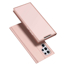 DUX DUCIS Telefontok Samsung Galaxy S22 Ultra - Dux Ducis rose gold flipcover tok tok és táska