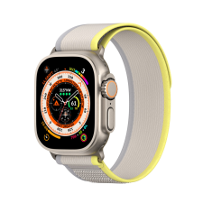 DUX DUCIS Tépőzáras sportpánt Apple Watch Ultra/8/7/6/SE/5/4/3/2/1 (42, 44, 45, 49 mm) Dux Ducis szíj YJ verzió - Sárga-bézs színű tok okosóra kellék