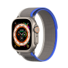 DUX DUCIS Tépőzáras sportpánt Apple Watch Ultra/8/7/6/SE/5/4/3/2/1 (42, 44, 45, 49mm) Dux Ducis szíj YJ verzió - kék szürke tok