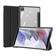 DUX DUCIS TOBY tok álló, bőr hatású (aktív FLIP, oldalra nyíló, TRIFOLD asztali tartó funkció, S Pen tartó) FEKETE Samsung Galaxy Tab A7 Lite LTE (SM-T225), Samsung Galaxy Tab A7 Lite WIFI tablet tok
